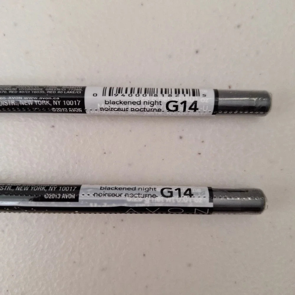 2 Set AVON GLIMMERSTICKS *COSMIC* EYE LINER - Blackened Night - G14 - New Sealed